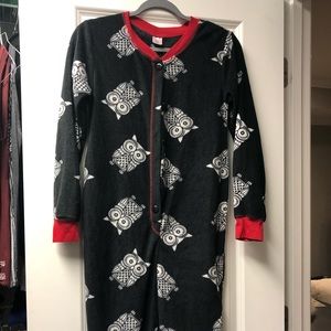 Owl fleece onesie
